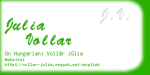 julia vollar business card