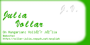 julia vollar business card